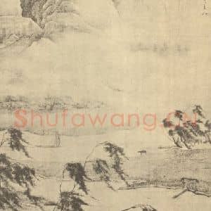 明代 唐寅国画作品《看耕图》摘自 南画大成 续集四·补遗