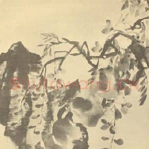 清代 李鳝国画作品《珠藤图》摘自 南画大成 续集四·补遗