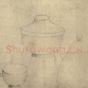 清代 边寿民国画作品《蔬果器物杂画图(十四)》摘自 南画大成 续集四·补遗