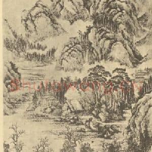 清代 王翚国画作品《仿江贯道山水》摘自 南画大成 续集四·补遗