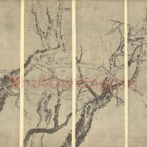 清代 高翔国画作品《梅花》摘自 南画大成 卷三