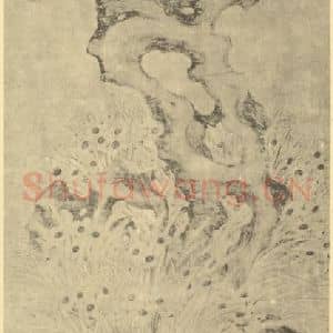 清代 计芬国画作品《水仙》摘自 南画大成 卷三