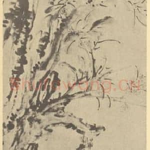 清代 李方膺国画作品《桂花图》摘自 南画大成 卷四