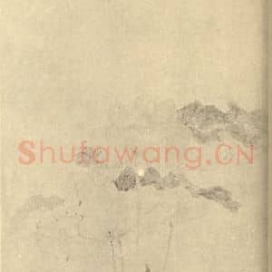明代 陆治国画作品《荷花》摘自 南画大成 卷五