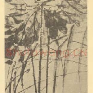 清代 赵之谦国画作品《荷花图》摘自 南画大成 卷五