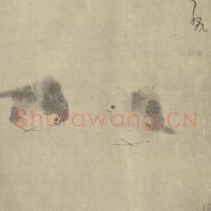 清代 朱耷国画作品《画鹁》摘自 南画大成 卷六