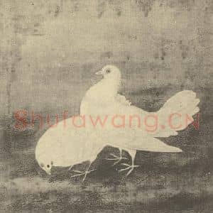 清代 蒋廷锡国画作品《翎毛图(六)》摘自 南画大成 卷六