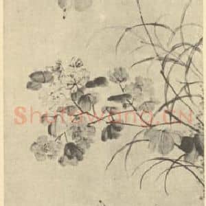 清代 李鳝国画作品《芦雁图》摘自 南画大成 卷六