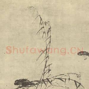 清代 边寿民国画作品《芦雁图(七)》摘自 南画大成 卷六