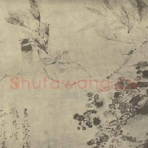 清代 翁雒国画作品《唐人诗意》摘自 南画大成 卷六