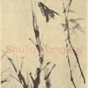 清代 任颐国画作品《秋燕图》摘自 南画大成 卷六