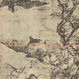 宋·辽代 宋人国画作品《隼击图》摘自 南画大成 卷六