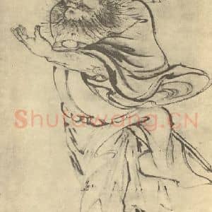 清代 高其佩国画作品《钟馗迎福图》摘自 南画大成 卷七