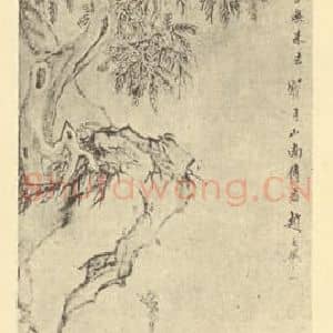 清代 赵之琛国画作品《画佛像图(一)》摘自 南画大成 卷七