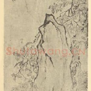 清代 赵之琛国画作品《画佛像图(二)》摘自 南画大成 卷七