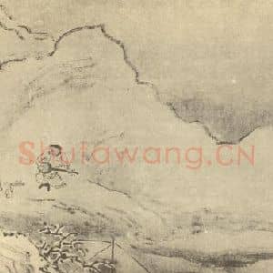 清代 王素国画作品《画人物图(十二)》摘自 南画大成 卷七
