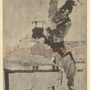 清代 任颐国画作品《人物兽畜图(一)》摘自 南画大成 卷七
