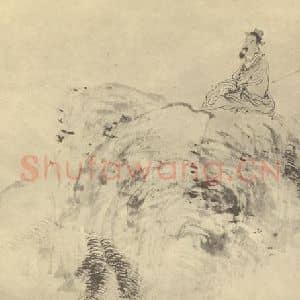清代 任颐国画作品《人物兽畜图(十一)》摘自 南画大成 卷七