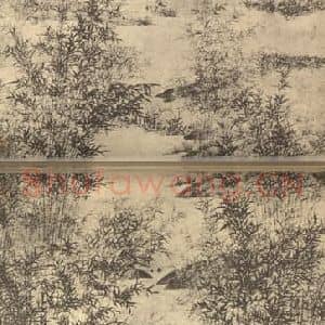 明代 文伯仁国画作品《山水轴(七)》摘自 南画大成 卷九