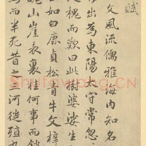 元代 赵孟俯·枯树图页·赵孟俯临题跋(一)