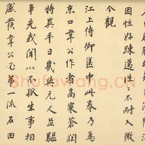 明代 沈周·山水卷·曹溶题跋(一)