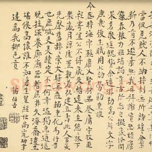 明代 沈周·山水卷·杨循吉题跋(二)