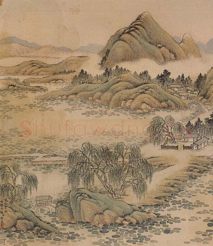 清 唐岱《十万图》书画作品