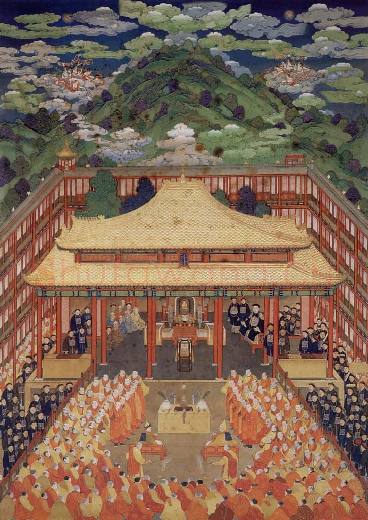 清 佚名《万法归一图》书画作品