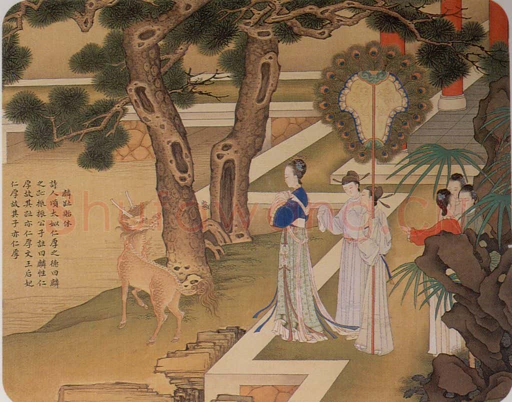 清 焦秉贞《历朝贤后故事图》书画作品
