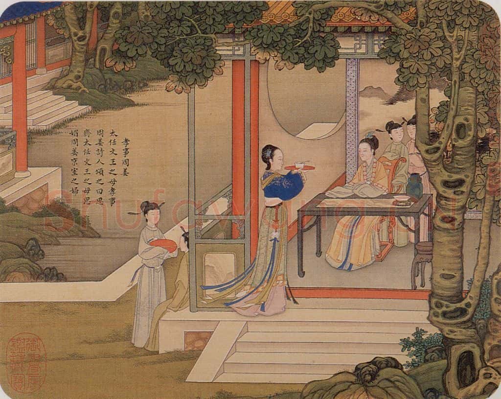清 焦秉贞《历朝贤后故事图》书画作品