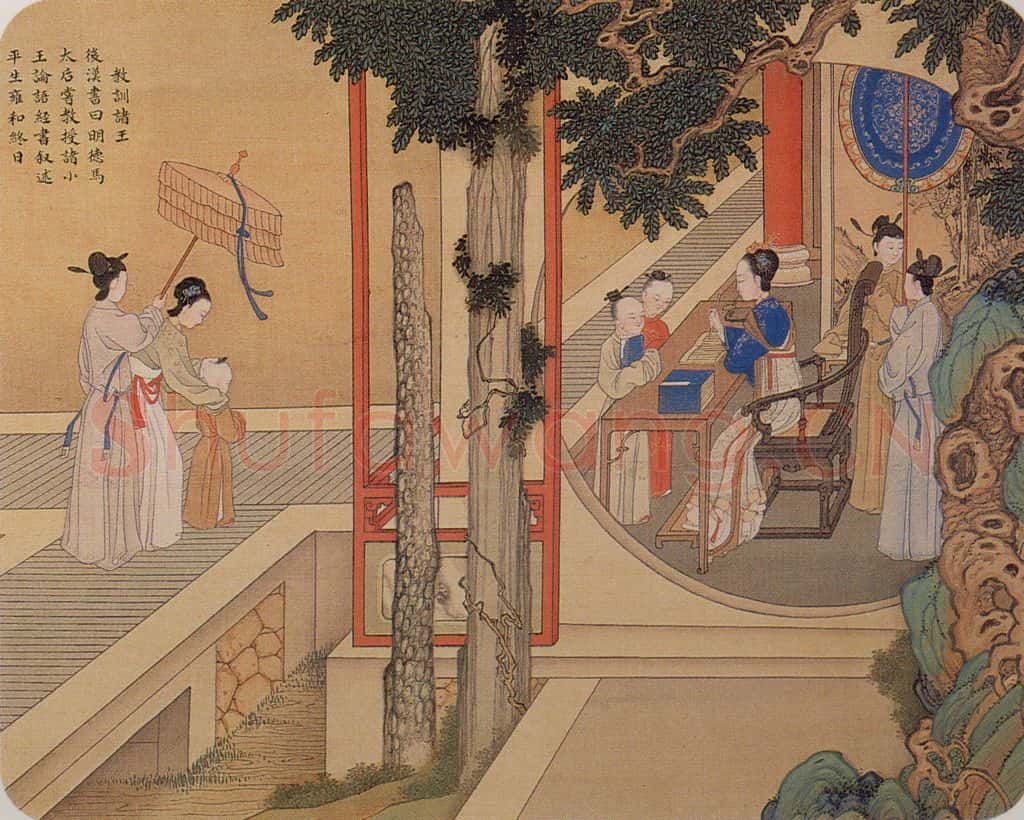 清 焦秉贞《历朝贤后故事图》书画作品