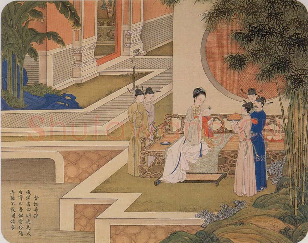 清 焦秉贞《历朝贤后故事图》书画作品