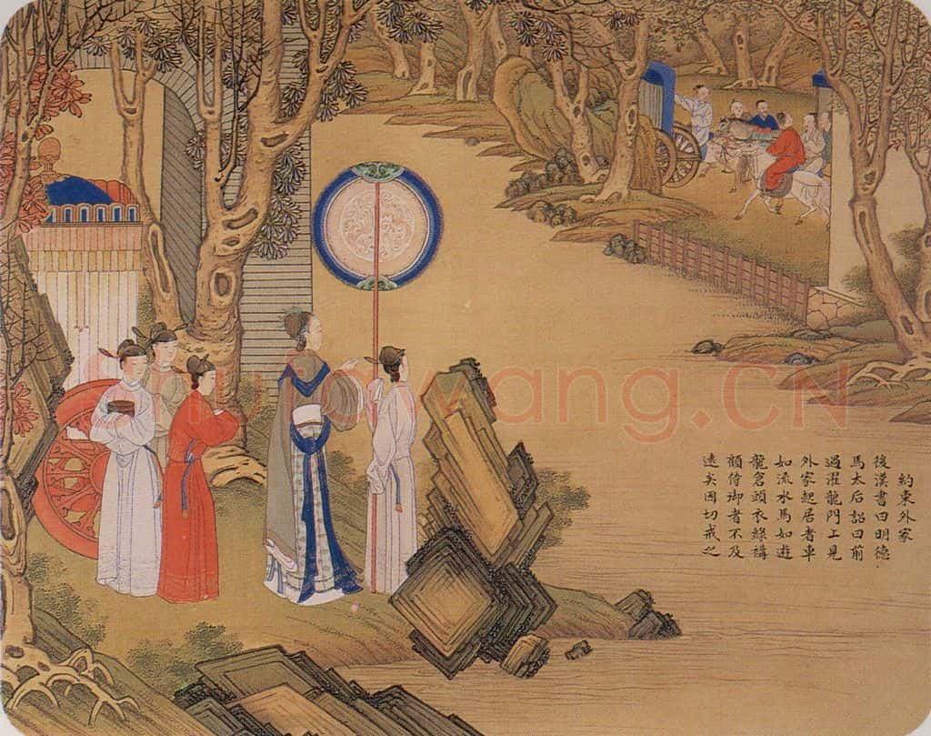 清 焦秉贞《历朝贤后故事图》书画作品