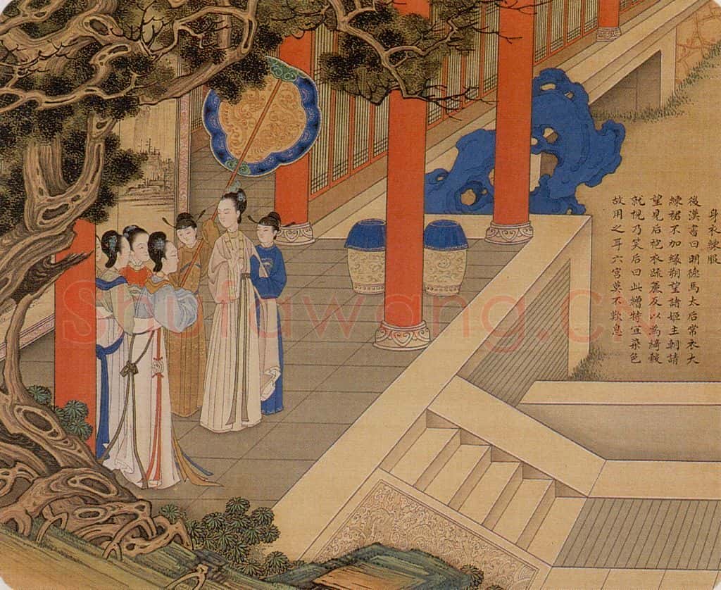 清 焦秉贞《历朝贤后故事图》书画作品