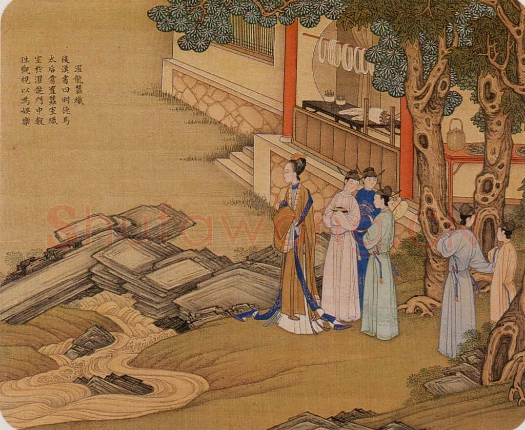清 焦秉贞《历朝贤后故事图》书画作品