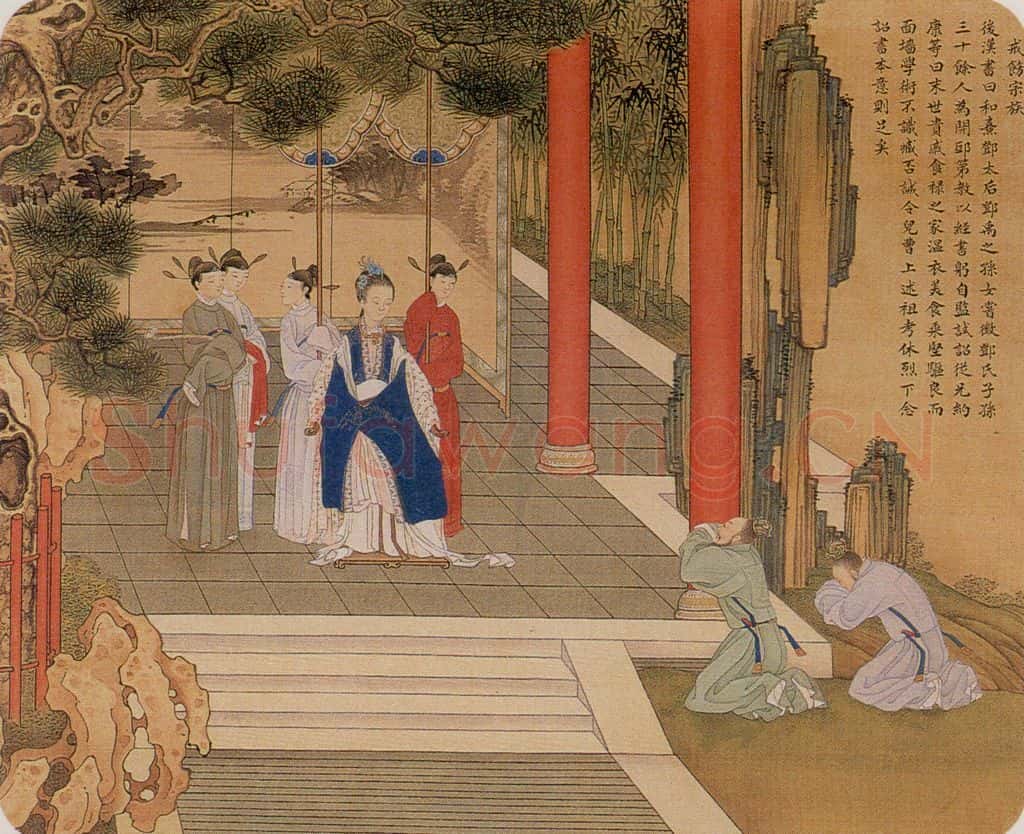 清 焦秉贞《历朝贤后故事图》书画作品