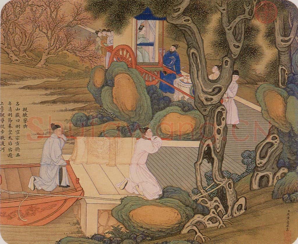 清 焦秉贞《历朝贤后故事图》书画作品