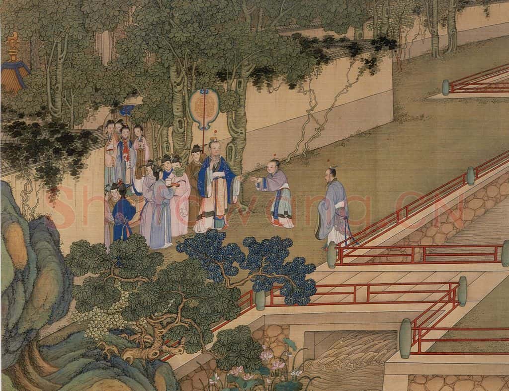 清 冷枚《养正图》书画作品