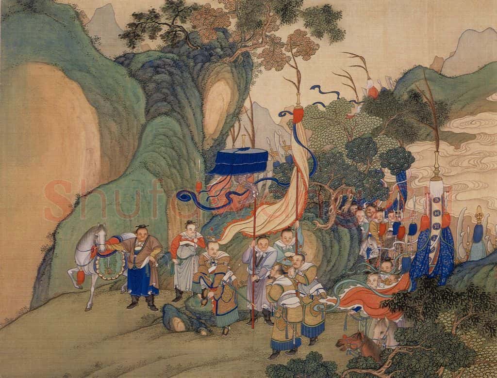 清 冷枚《养正图》书画作品