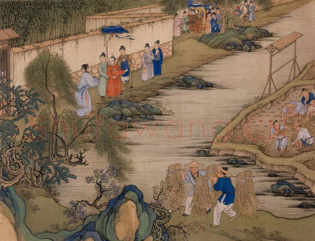 清 冷枚《养正图》书画作品