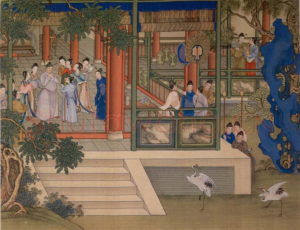 清 冷枚《养正图》书画作品