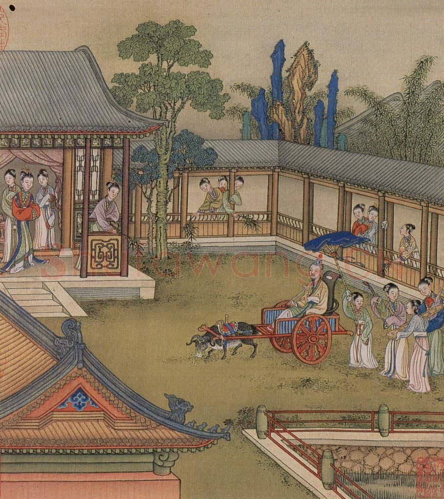 清 冷枚《十宫词图》书画作品