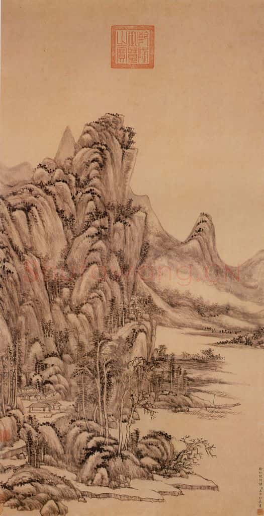 清 王原祁《烟江叠嶂图》书画作品