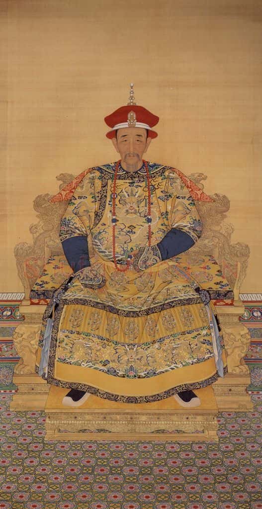 清 佚名《玄烨朝服像》书画作品