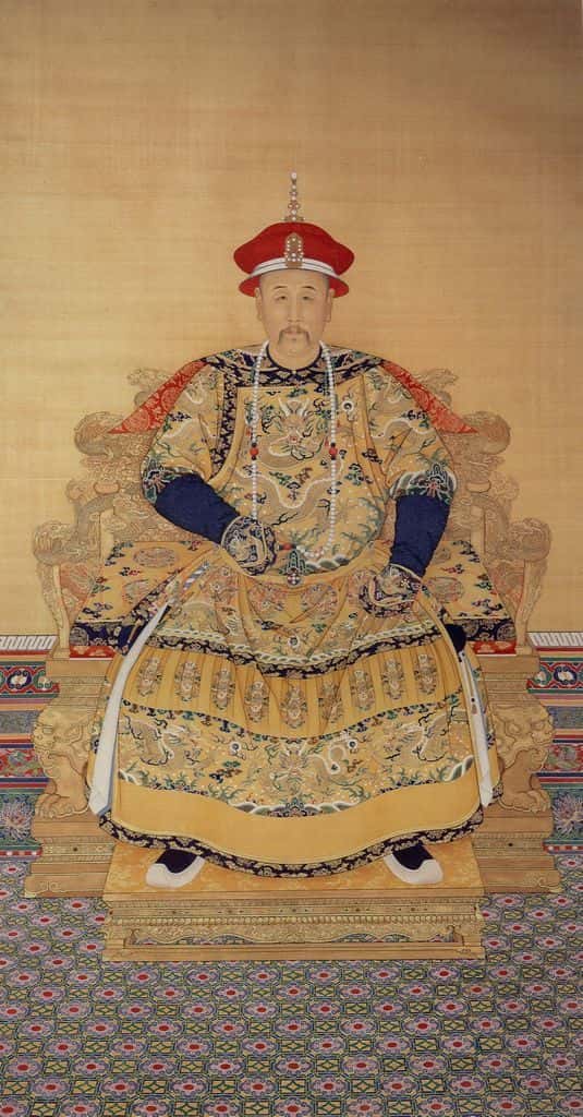清 佚名《胤禛朝服像》书画作品