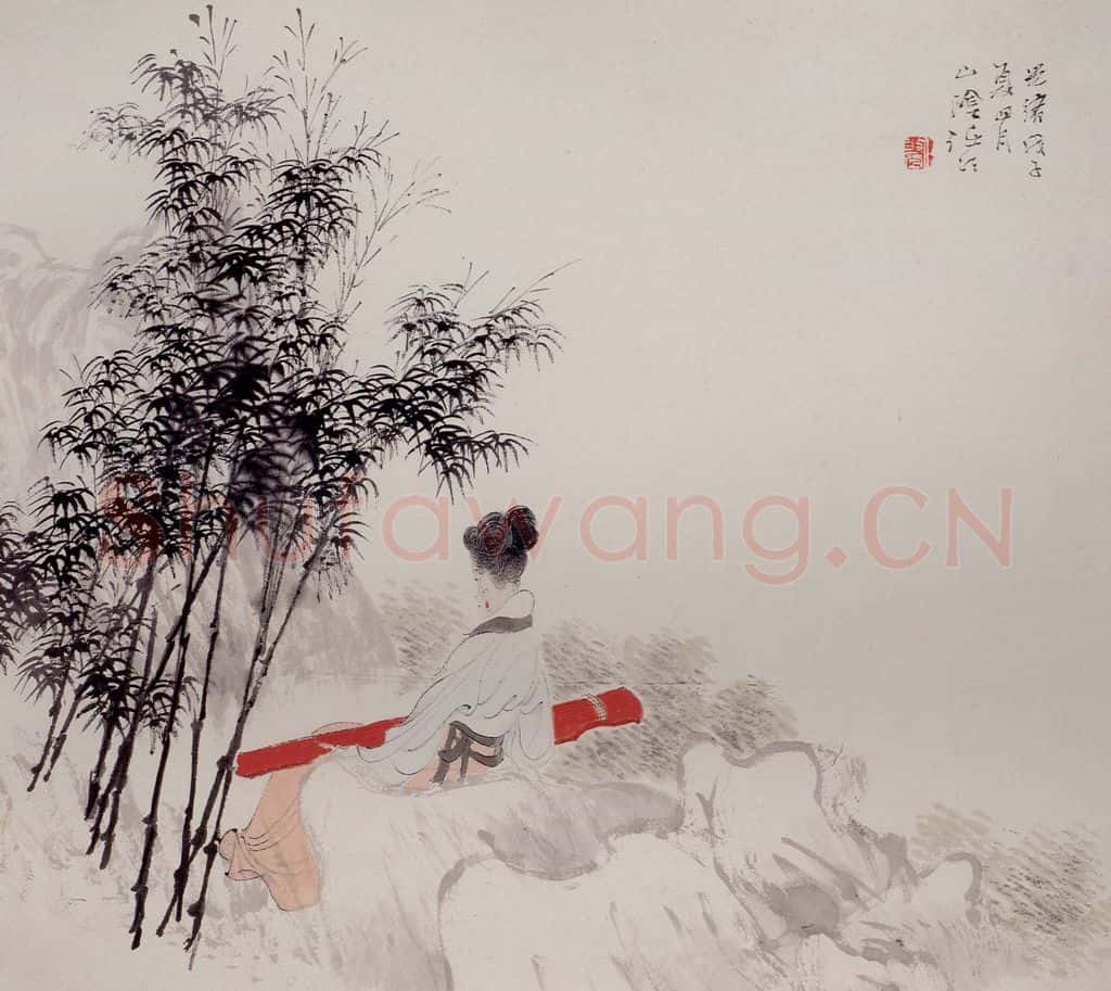 清 任颐《仕女图册》书画作品
