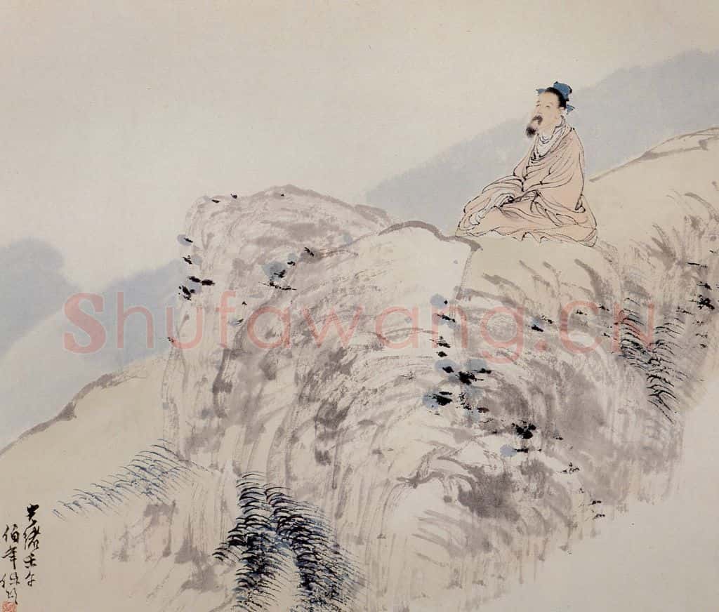 清 任颐《花鸟人物图册》书画作品