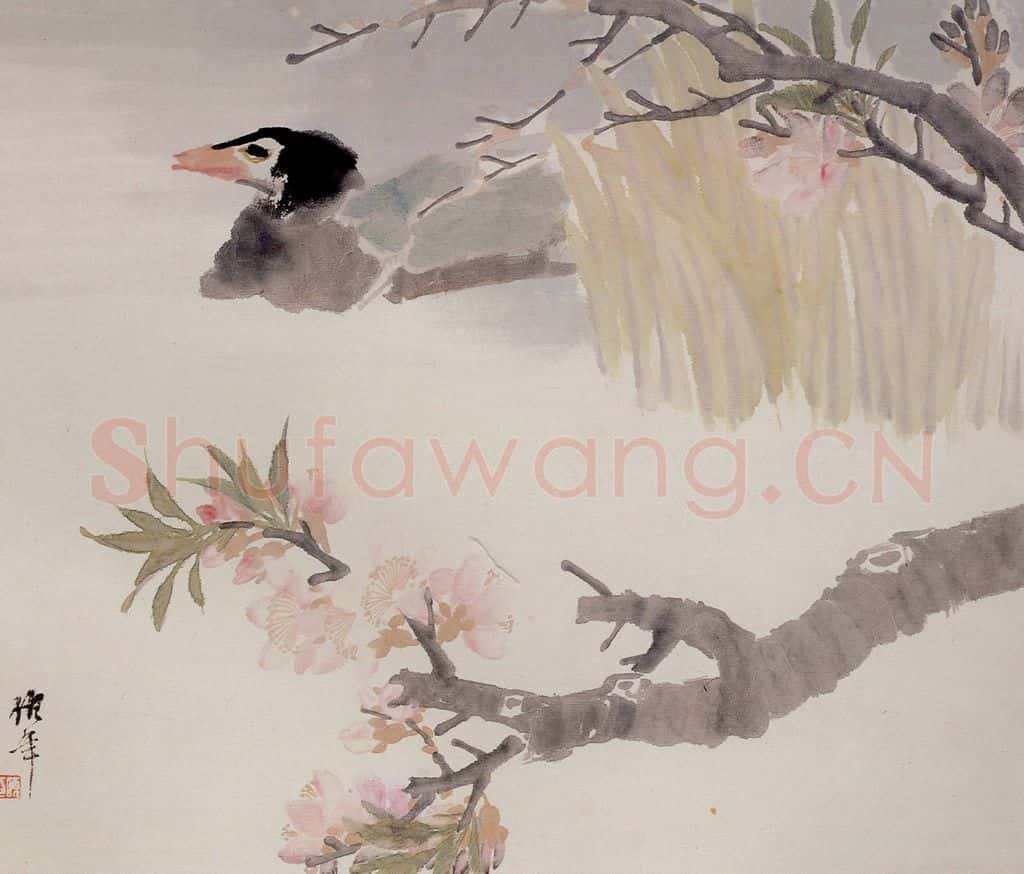清 任颐《花鸟人物图册》书画作品