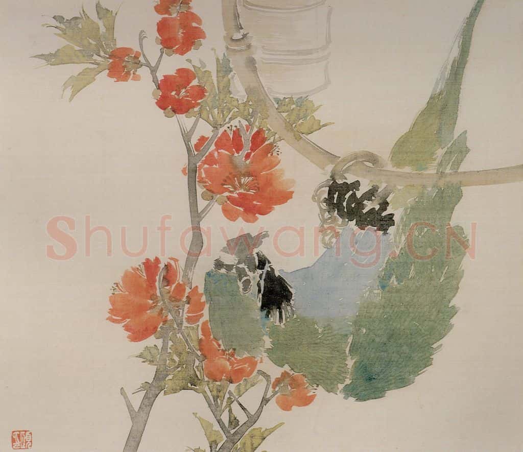 清 任颐《花鸟图册》书画作品