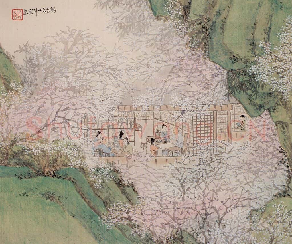 清 任熊《姚大梅诗意图册》书画作品